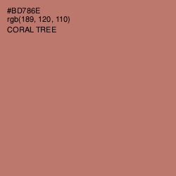 #BD786E - Coral Tree Color Image